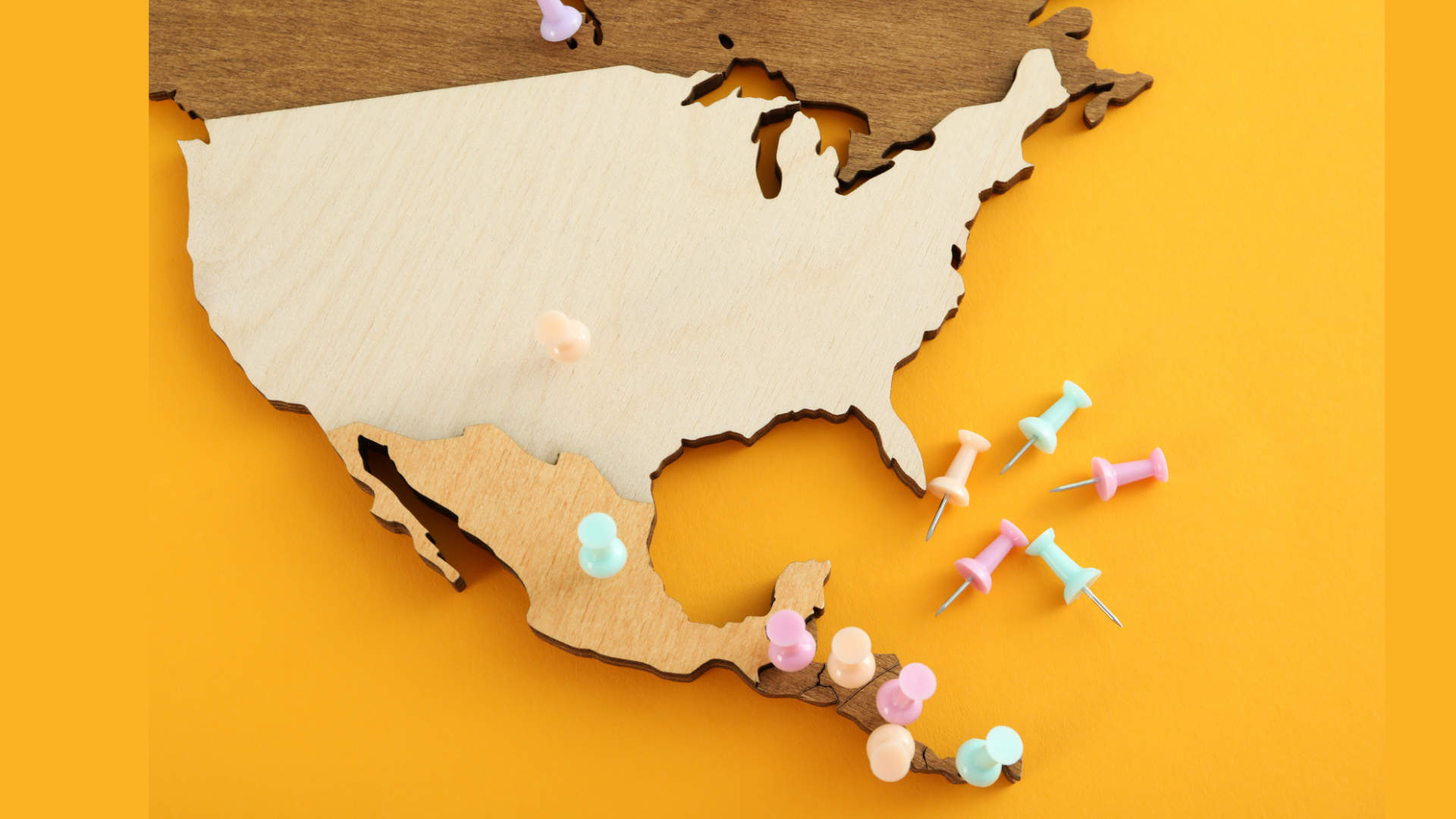 us map with pins